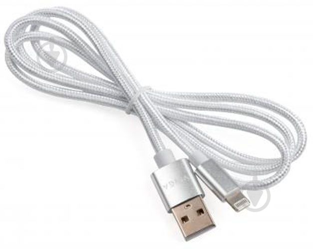 Дата-кабель Vinga USB 2.0 AM – Lightning 1 м серебристый (VCPDCLNB1S) - фото 3