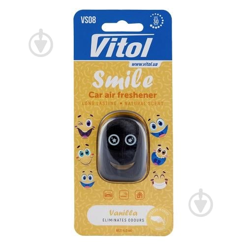Ароматизатор на дефлектор Vitol Smile Vanilla 4 мл - фото 1