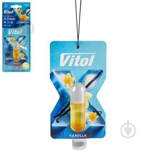 Ароматизатор на зеркало Vitol X-Fresh Vanilla 4 мл - фото 1 Ароматизатор на зеркало Vitol X-Fresh Vanilla 4 мл - фото 1