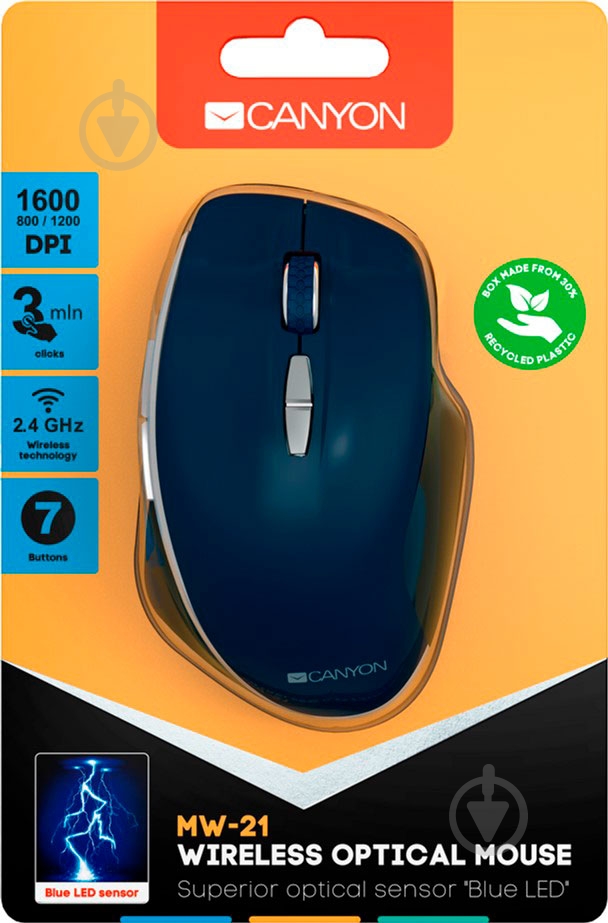 Мышка Canyon CNS-CMSW21BL - фото 6