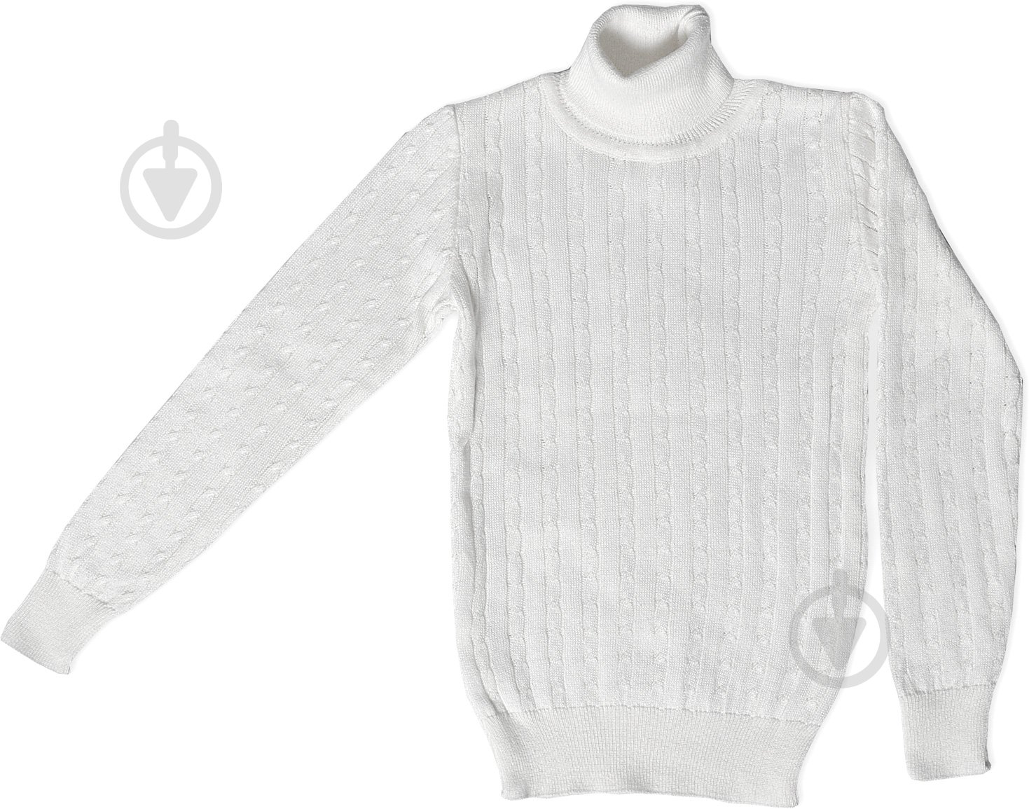 Джемпер унисекс р.146 белый 1284 - фото 1