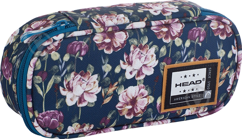Пенал HD-334 Head синий с рисунком - фото 1 Пенал HD-334 Head синий с рисунком - фото 1