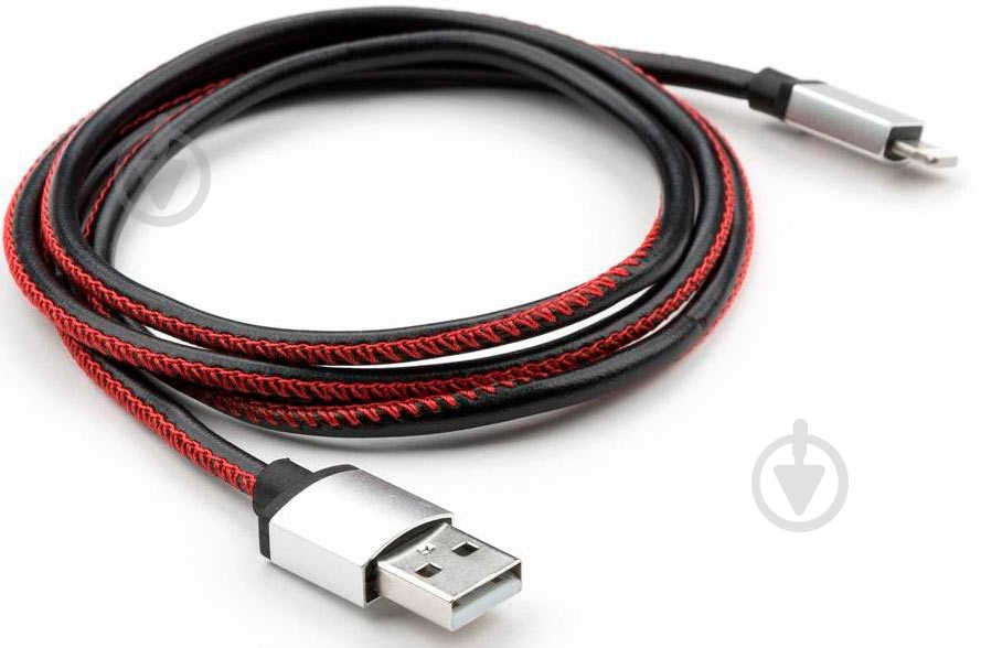 Дата-кабель Vinga USB 2.0 AM – Lightning 1 м черный (VCPDCLLS1BK) - фото 3