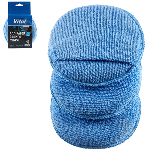 Аппликатор из микрофибры Vitol 3 шт. (WP-1) - фото 1