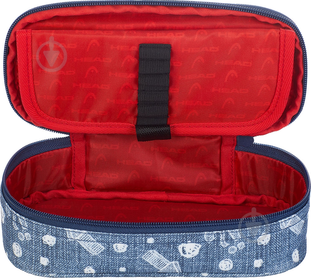 Пенал HD-346 Head синий с рисунком - фото 4