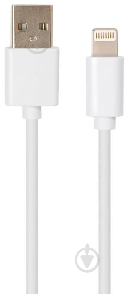 Дата-кабель Vinga USB 2.0 AM – Lightning 1 м белый (VCPDCL1W) - фото 1