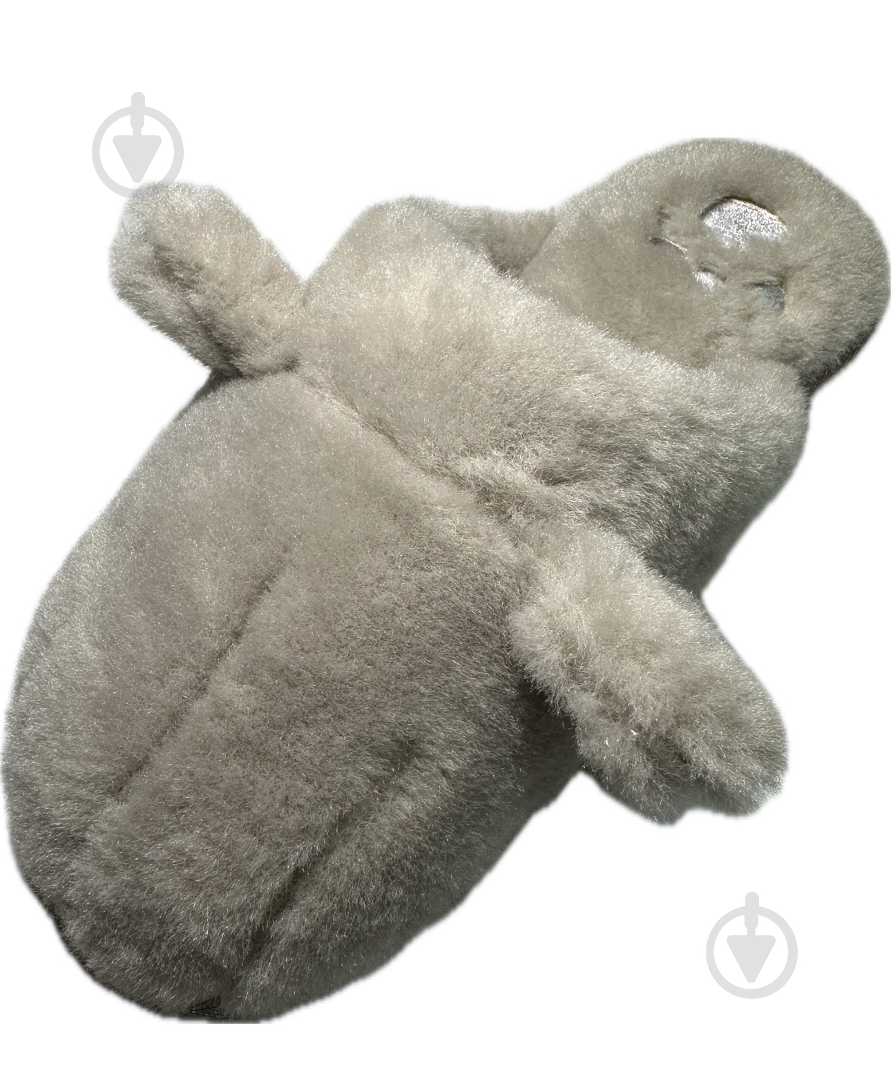 Тапки домашние Gemelli ЛАПКА р.38 серый - фото 1