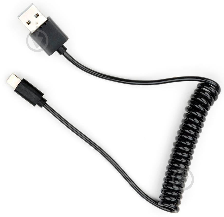 Дата-кабель Vinga USB 2.0 AM – Lightning 1 м черный (VCPDCLS1BK) - фото 2