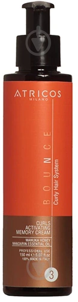 Крем ATRICOS для активації кучерявого волосся зволожуючий Bounce 150 мл - фото 1 Крем ATRICOS для активації кучерявого волосся зволожуючий Bounce 150 мл - фото 1