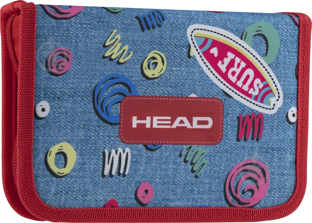 Пенал школьный HD-406 Head 4 Head синий - фото 2
