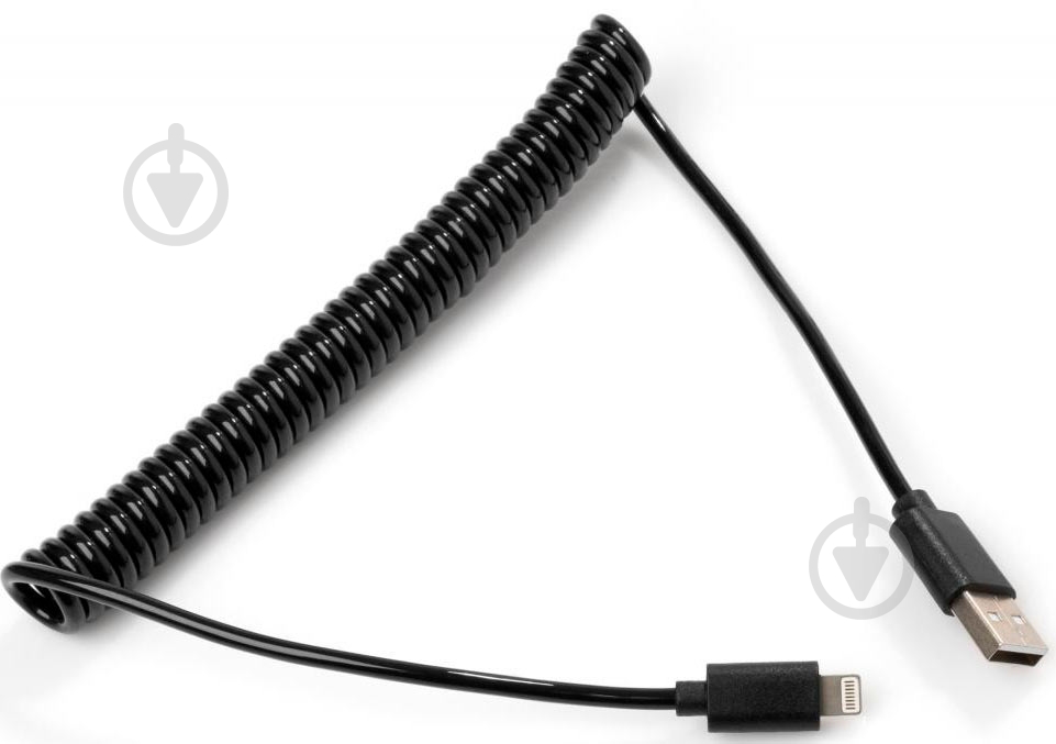 Дата-кабель Vinga USB 2.0 AM – Lightning 1,8 м черный (VCPDCLS1.8BK) - фото 3