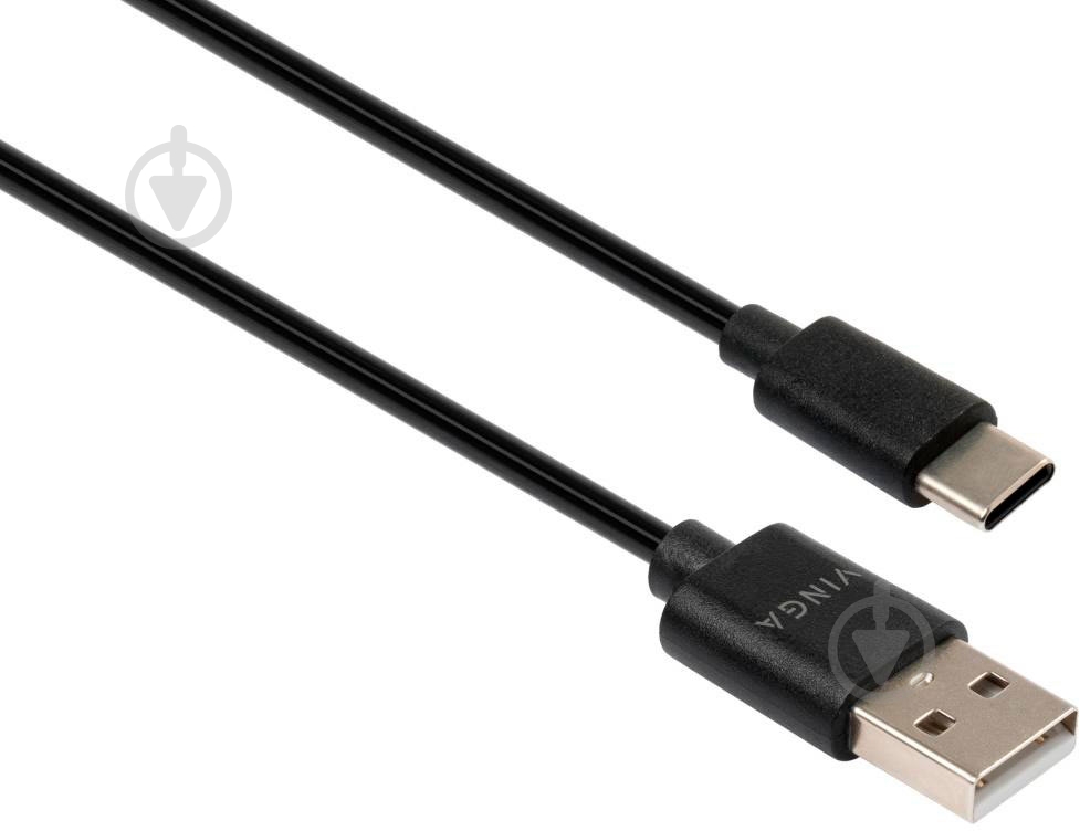 Дата-кабель Vinga USB 2.0 AM – Type-C 1,8 м чорний (VCPDCTCS1.8BK) - фото 1 Дата-кабель Vinga USB 2.0 AM – Type-C 1,8 м чорний (VCPDCTCS1.8BK) - фото 1