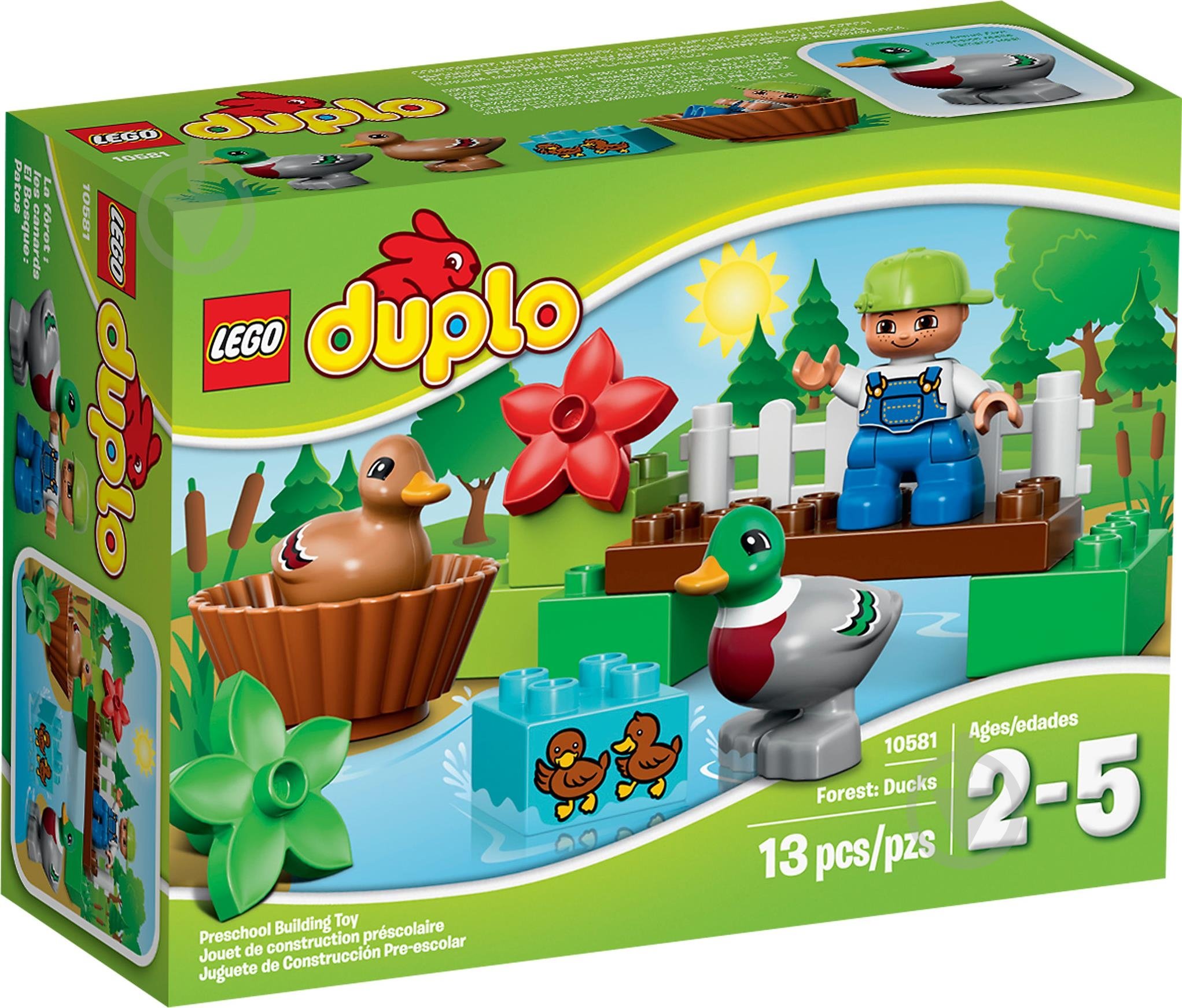 Конструктор LEGO DUPLO Уточки в лесу 10581 - фото 1 Конструктор LEGO DUPLO Уточки в лесу 10581 - фото 1