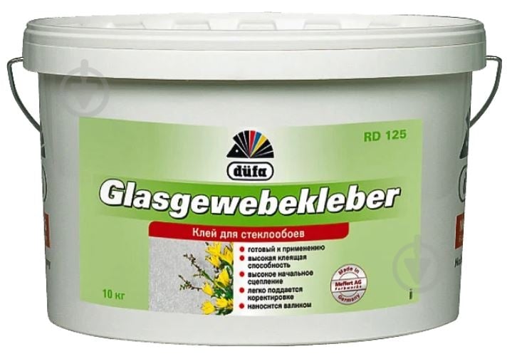 Клей для стеклообоев Dufa Glasgewebekleber 10 кг - фото 1 Клей для стеклообоев Dufa Glasgewebekleber 10 кг - фото 1