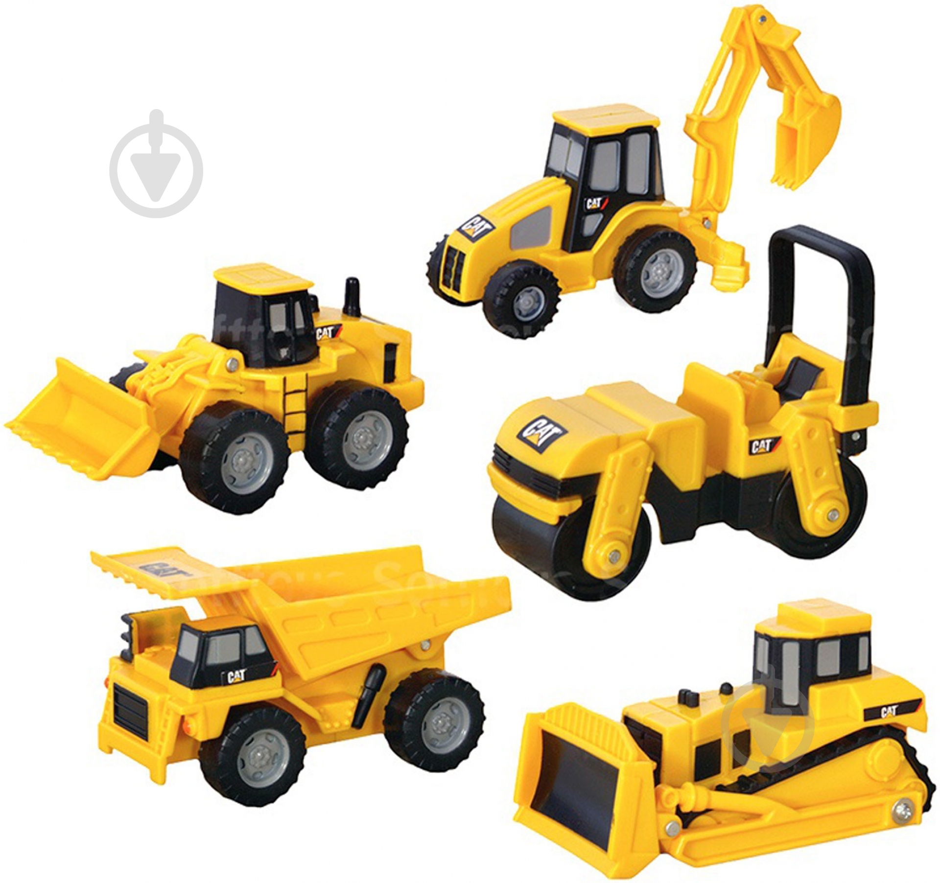Ігровий набір Toy State міні-техніка CAT 5 шт. 34601 - фото 1 Ігровий набір Toy State міні-техніка CAT 5 шт. 34601 - фото 1