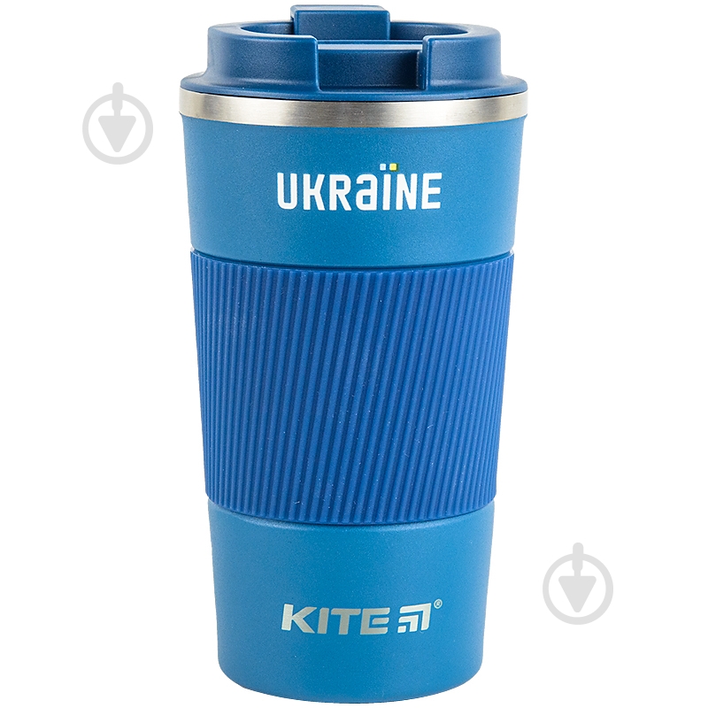 Термочашка KITE 510 мл синий Украина - фото 1