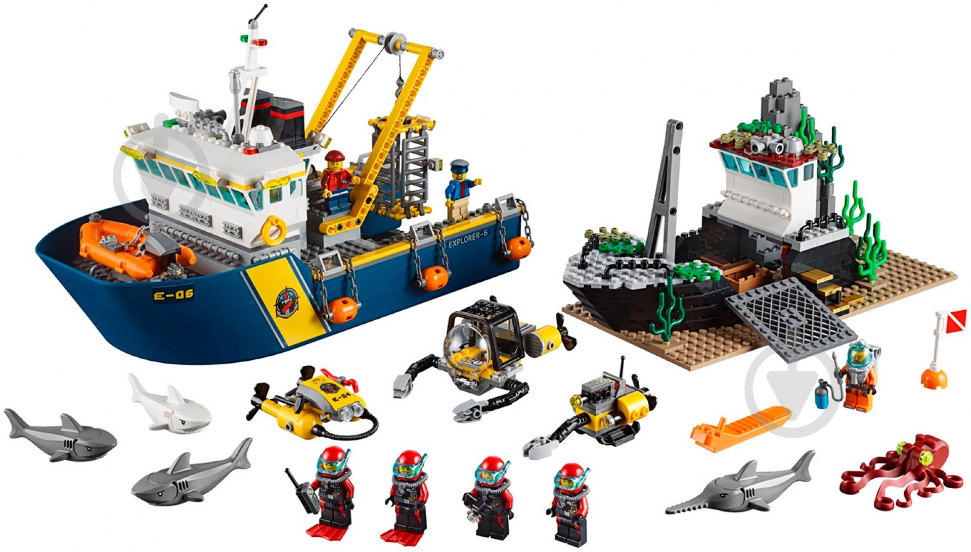 19OGILAB リミテッドエディションセット　最安価！ ᐉ Конструктор LEGO City Корабль глубоководной экспедиции 60095