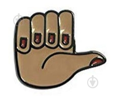 Значок Kipling STYLE-IT Multicolor THUMBS UP PIN - фото 1