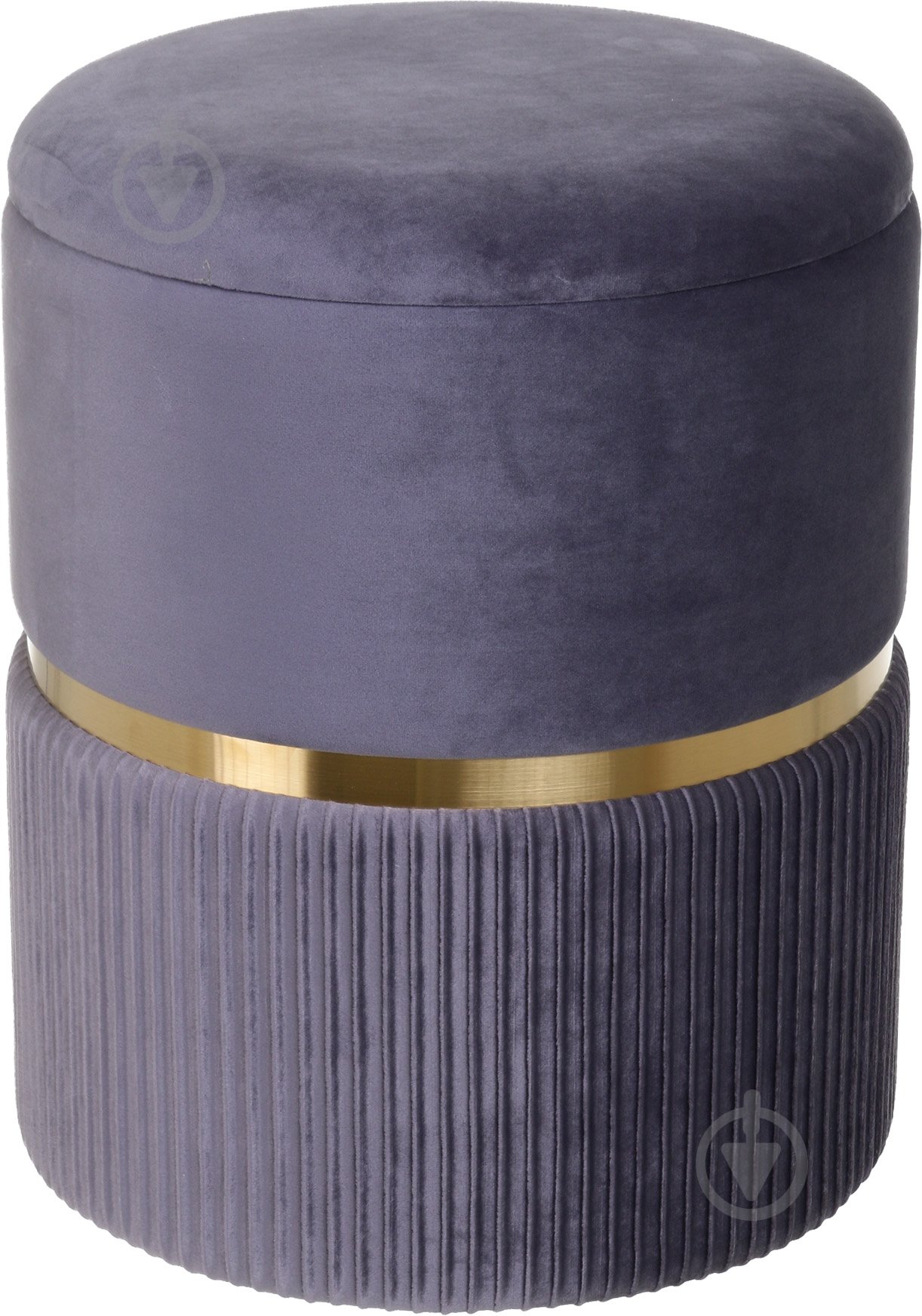 Сундук-пуф Bernard 440x360x360 мм темно-серый - фото 1