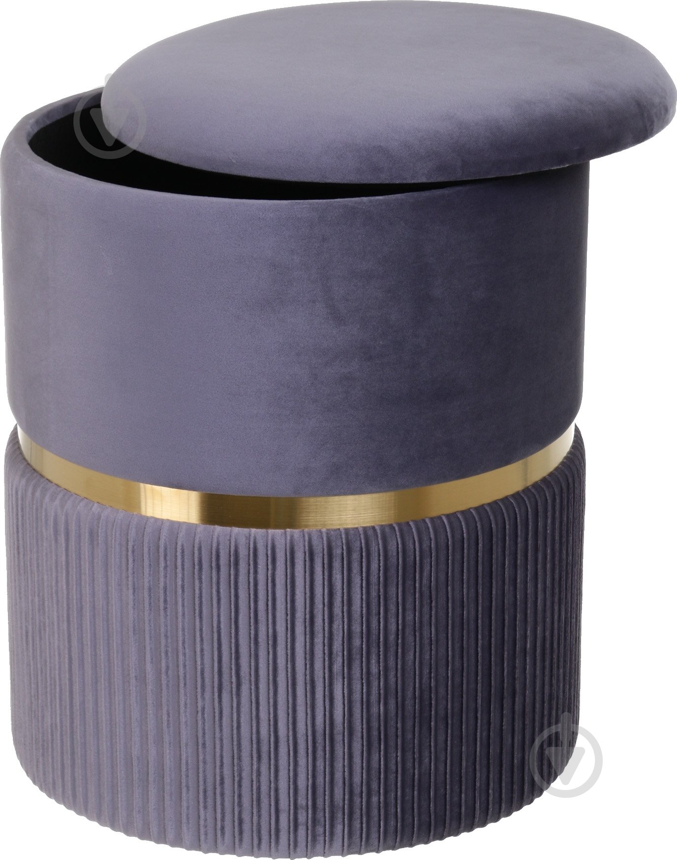 Сундук-пуф Bernard 440x360x360 мм темно-серый - фото 2