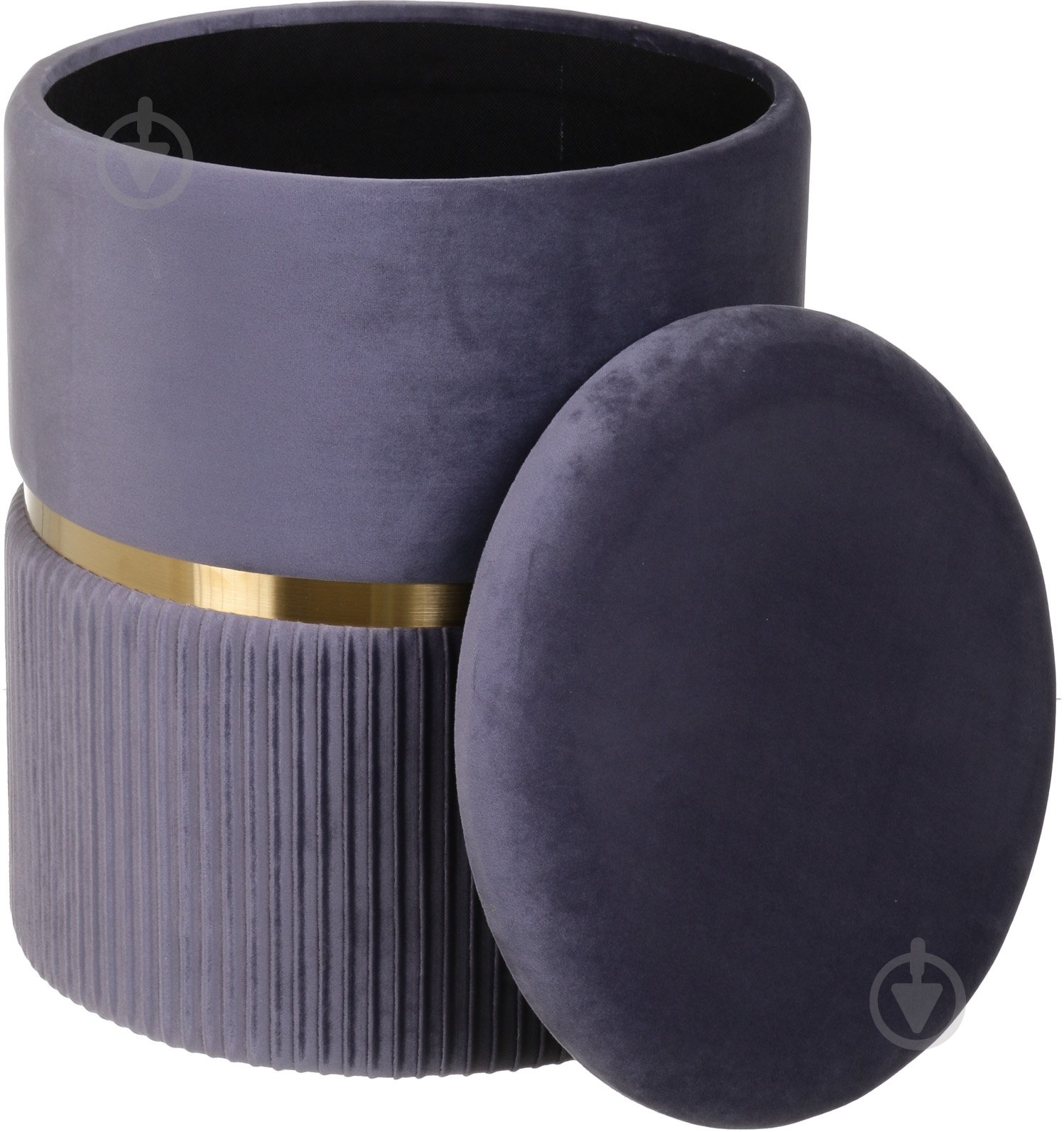 Сундук-пуф Bernard 440x360x360 мм темно-серый - фото 4