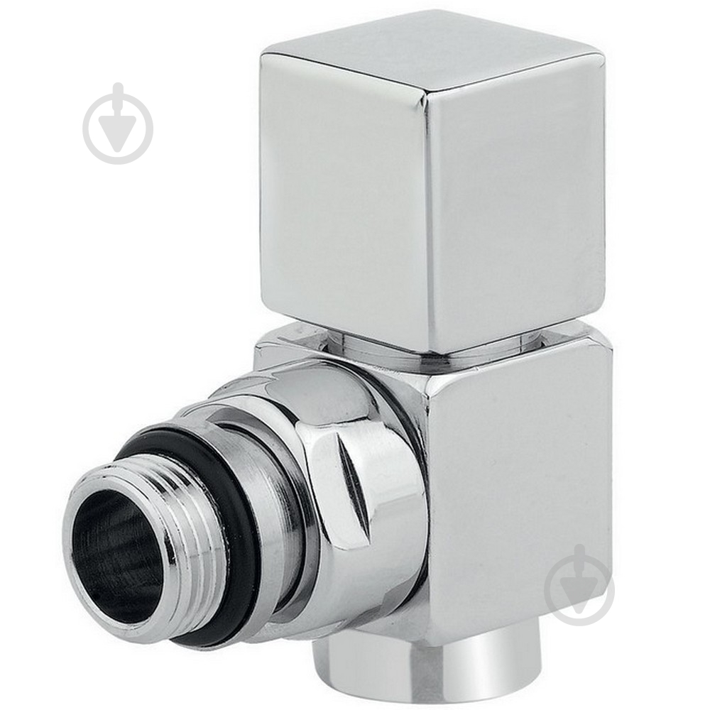 Кран радиаторный Carlo Poletti Cube-Easy 1/2" хром V166410B - фото 1