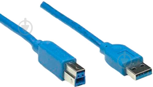 Кабель Atcom USB 3.0 Am-Bm 1,8 м синій (12823) - фото 1 Кабель Atcom USB 3.0 Am-Bm 1,8 м синій (12823) - фото 1