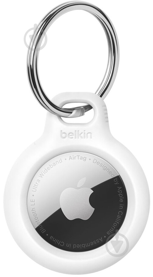 Чехол-брелок Belkin Secure Holder with Key Ring AirTag white - фото 1 Чехол-брелок Belkin Secure Holder with Key Ring AirTag white - фото 1
