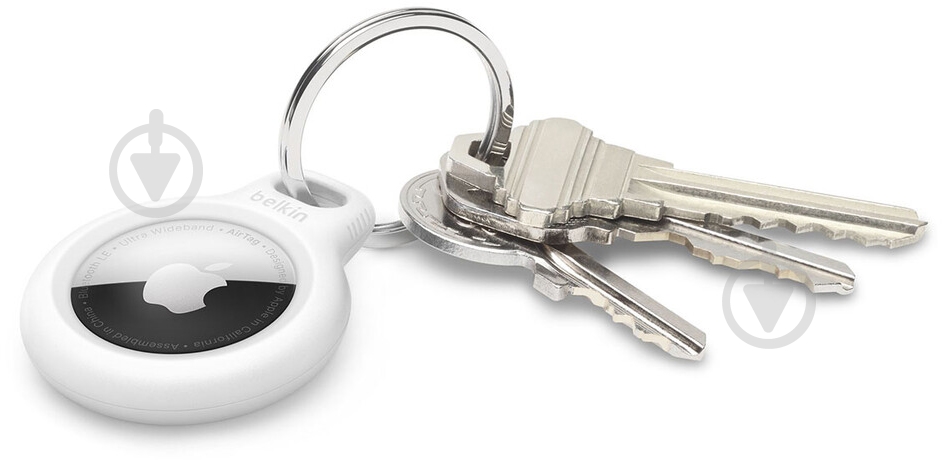Чехол-брелок Belkin Secure Holder with Key Ring AirTag white - фото 3 Чехол-брелок Belkin Secure Holder with Key Ring AirTag white - фото 3