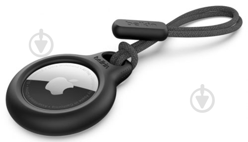 Чехол-брелок Belkin Secure Holder with Strap AirTag black - фото 1 Чехол-брелок Belkin Secure Holder with Strap AirTag black - фото 1