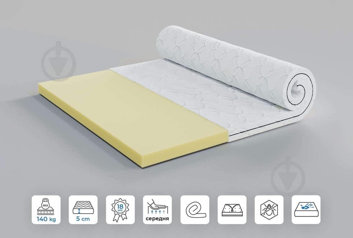 Матрас беспружинный Philippe Мemo Luna 80x190 см - фото 2