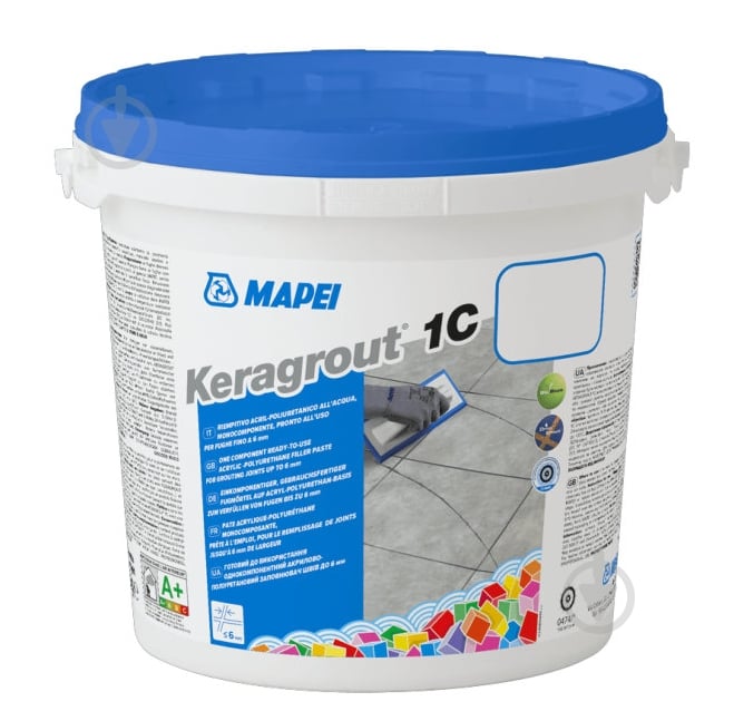 Фуга Mapei полиуретановая полимерная на водной основе Keragrout 1C ведро лунно-белая - фото 1 Фуга Mapei полиуретановая полимерная на водной основе Keragrout 1C ведро лунно-белая - фото 1