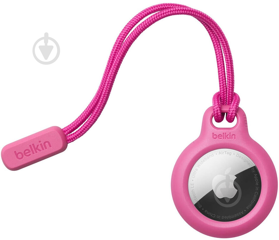 Чехол-брелок Belkin Secure Holder with Strap AirTag pink - фото 2