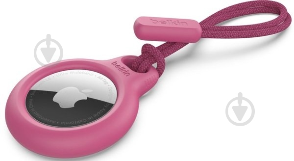 Чехол-брелок Belkin Secure Holder with Strap AirTag pink - фото 1