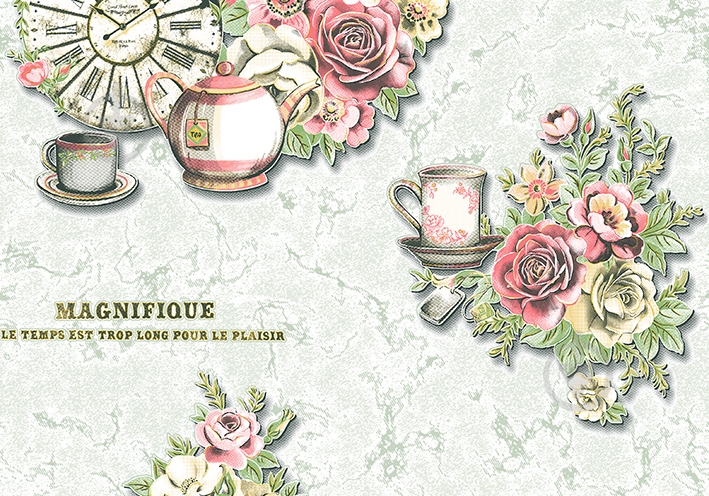 Обои из вспененного винила Vinil Хилтон декор МНК3-0760 0,53x10,05 м - фото 1