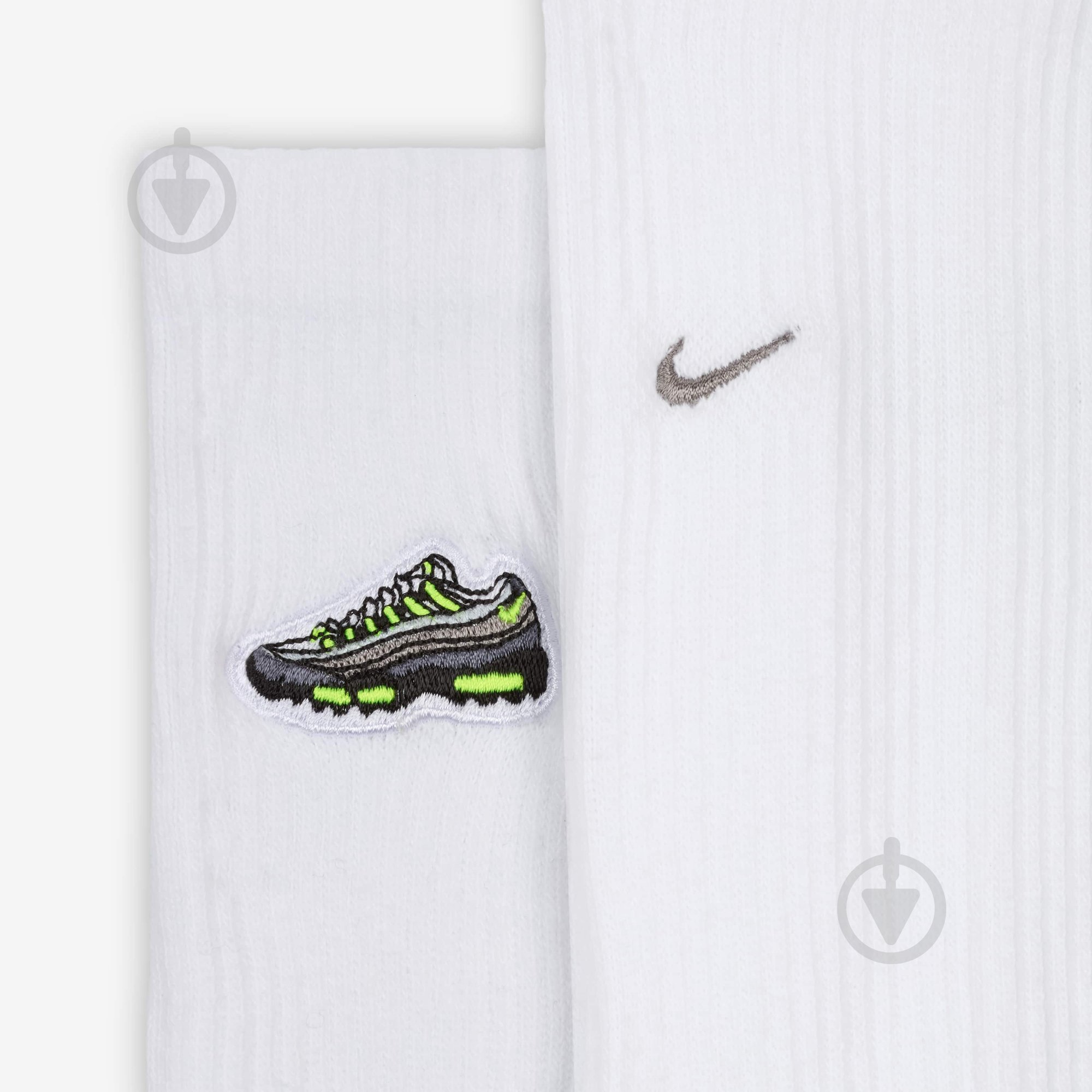 Носки Nike U NK ED CSH CRW AM95 PTCH 144 HJ9389-100 р.42-46 белый - фото 4