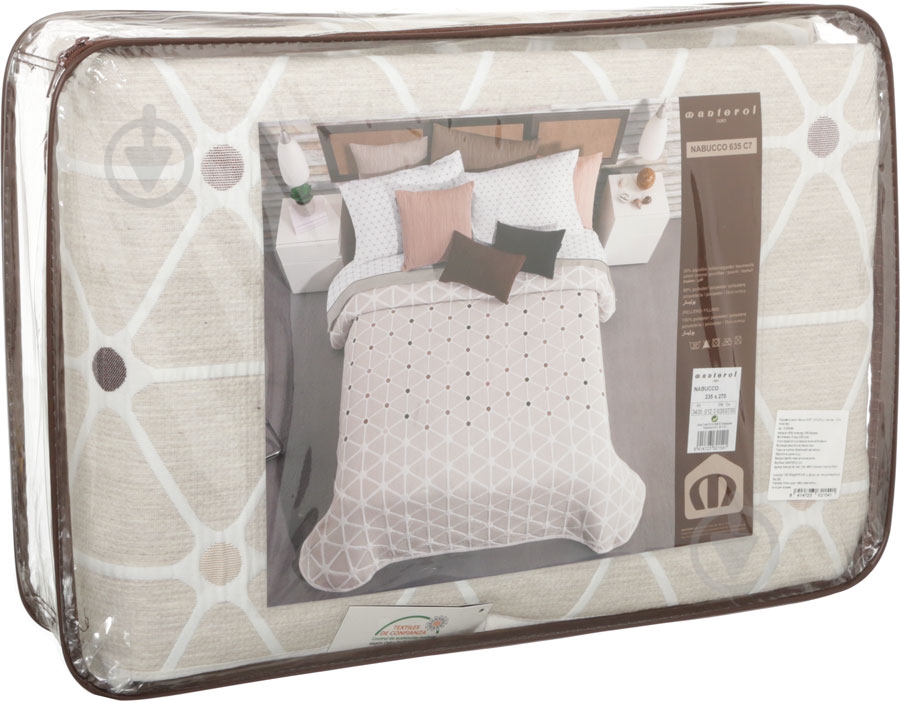 Покрывало Nabucco 635/7 235x270 см Manterol бежевый - фото 4