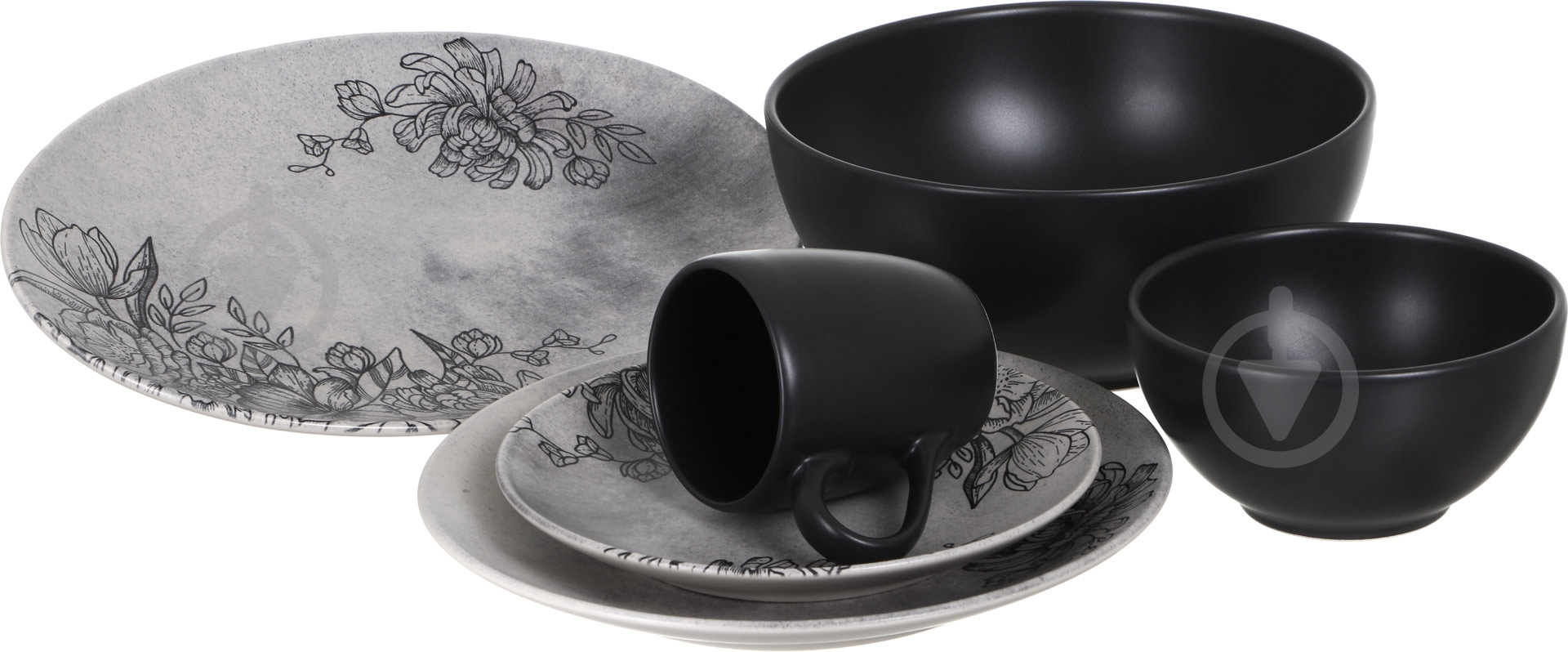 Салатник Matceramica Gray 16 см - фото 3