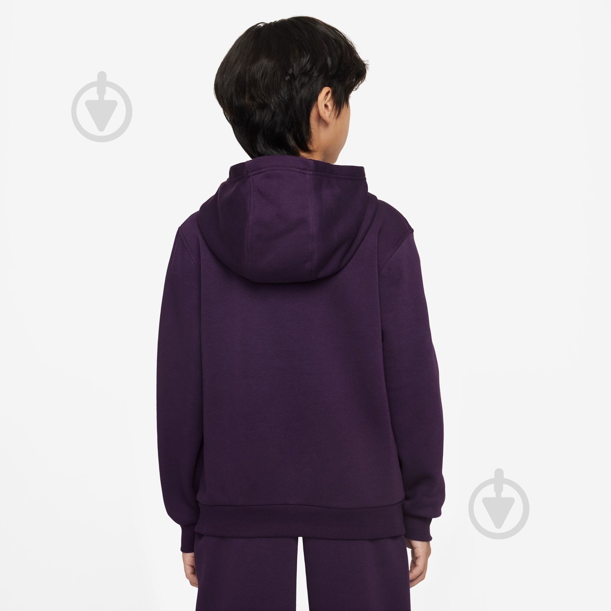 Джемпер Nike KM K NK CLUB FLC HDY -PD HQ3685-585 р.XS фиолетовый - фото 2 Джемпер Nike KM K NK CLUB FLC HDY -PD HQ3685-585 р.XS фиолетовый - фото 2