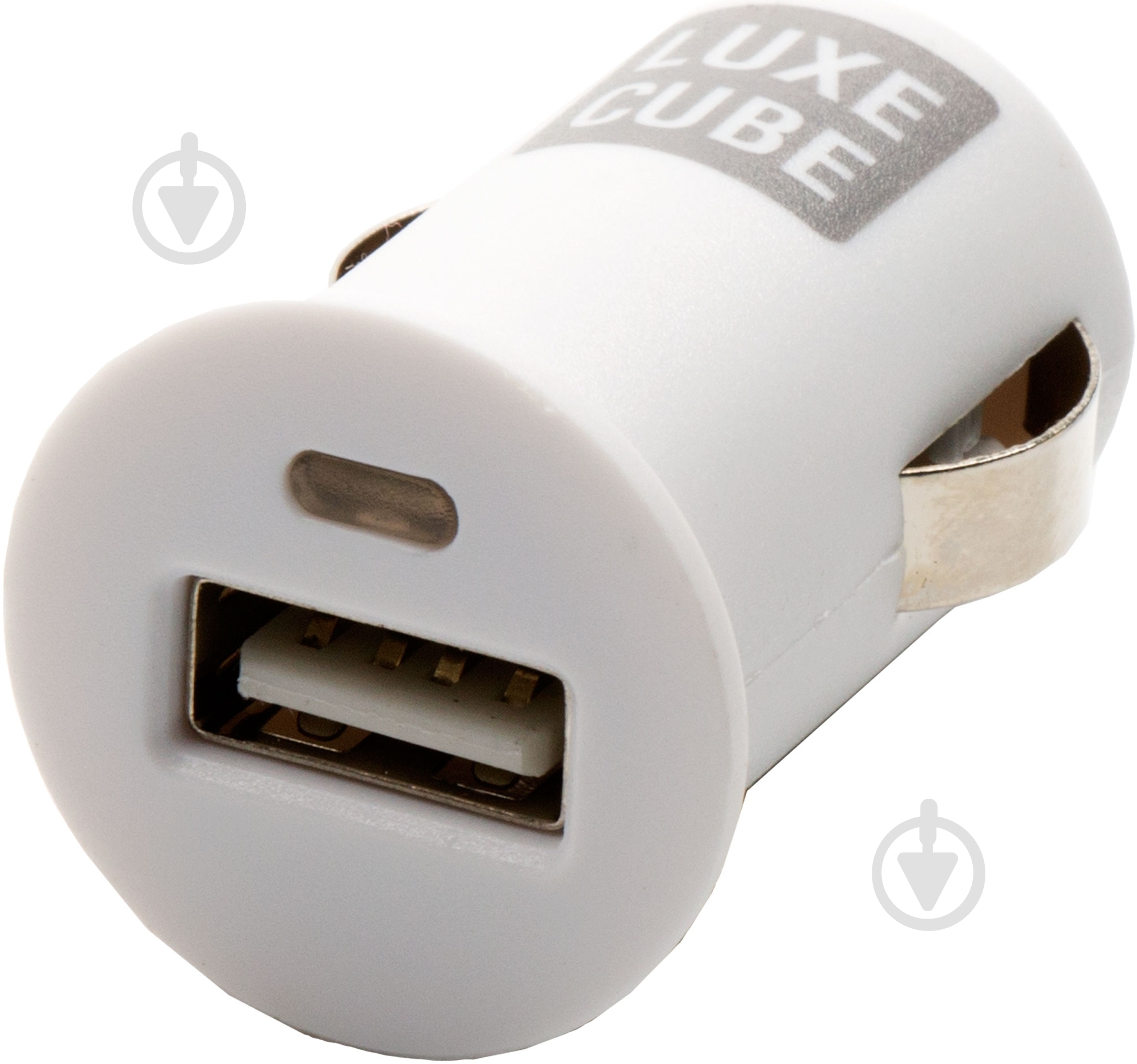 Зарядное устройство в автомобиль Luxe Cube 1А, USB, White - фото 1
