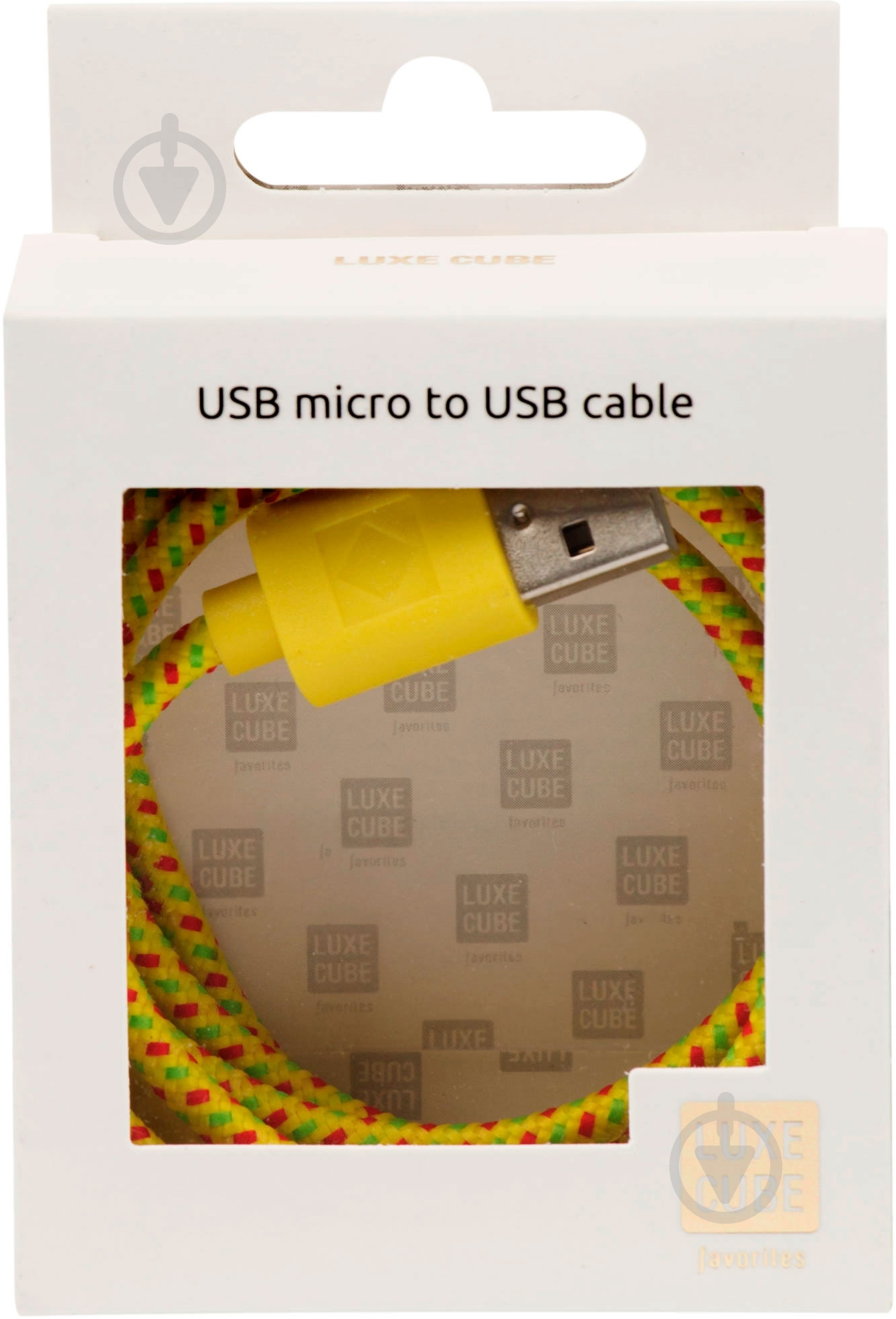Кабель Luxe Cube 1 м желтый (TEXTILE USB MICRO TO USB YELLO) - фото 3