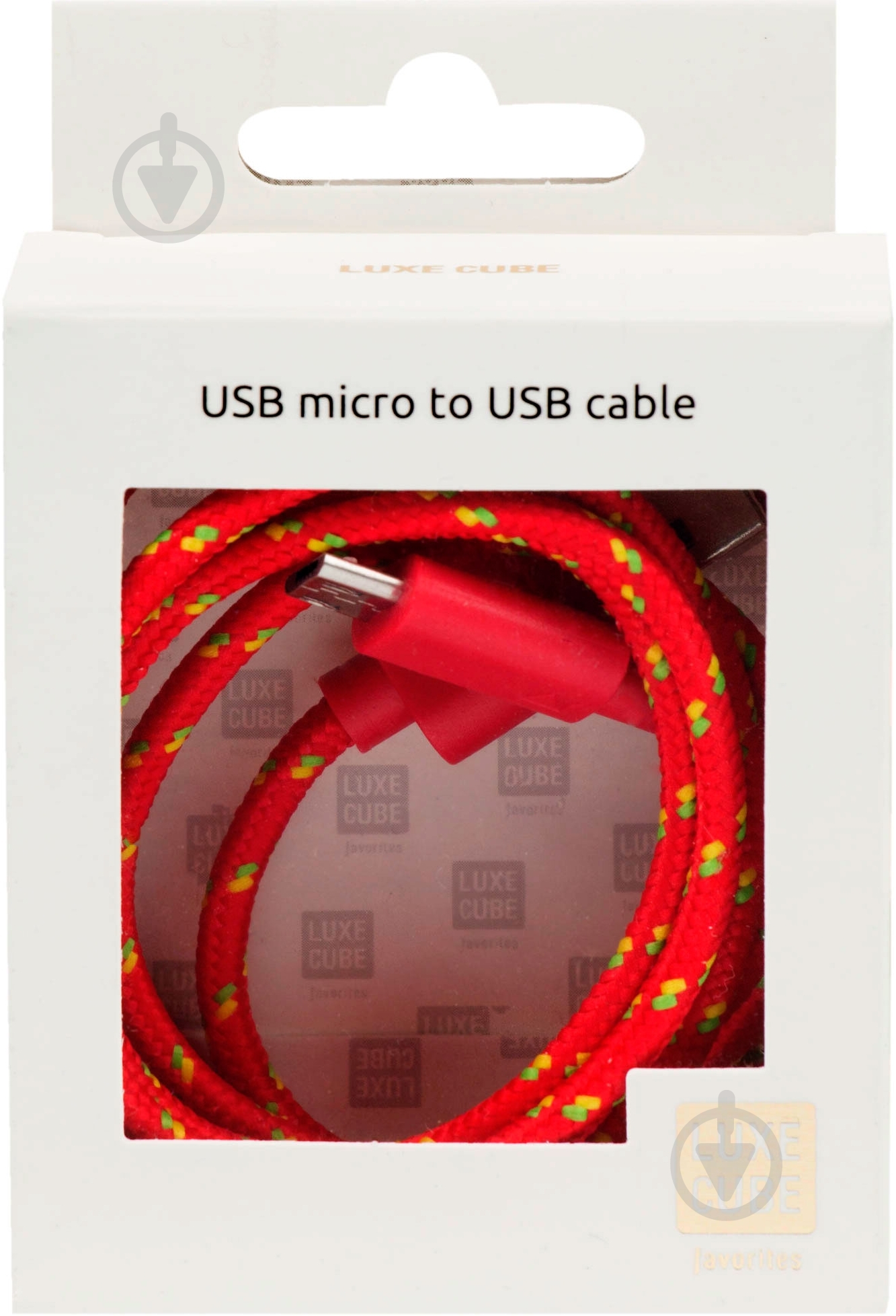 Кабель Luxe Cube 1 м красный (TEXTILE USB MICRO TO USB RED) - фото 3
