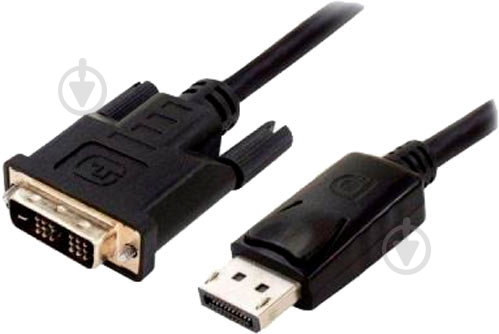 Кабель мультимедійний Atcom DVI – DisplayPort 1,8 м чорний (9504) - фото 1