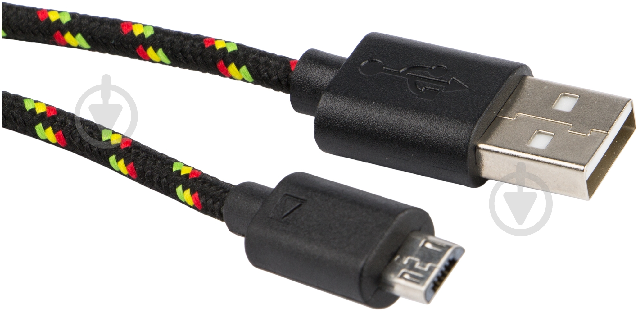 Кабель Luxe Cube 1 м черный (TEXTILE USB MICRO TO USB BLACK) - фото 2