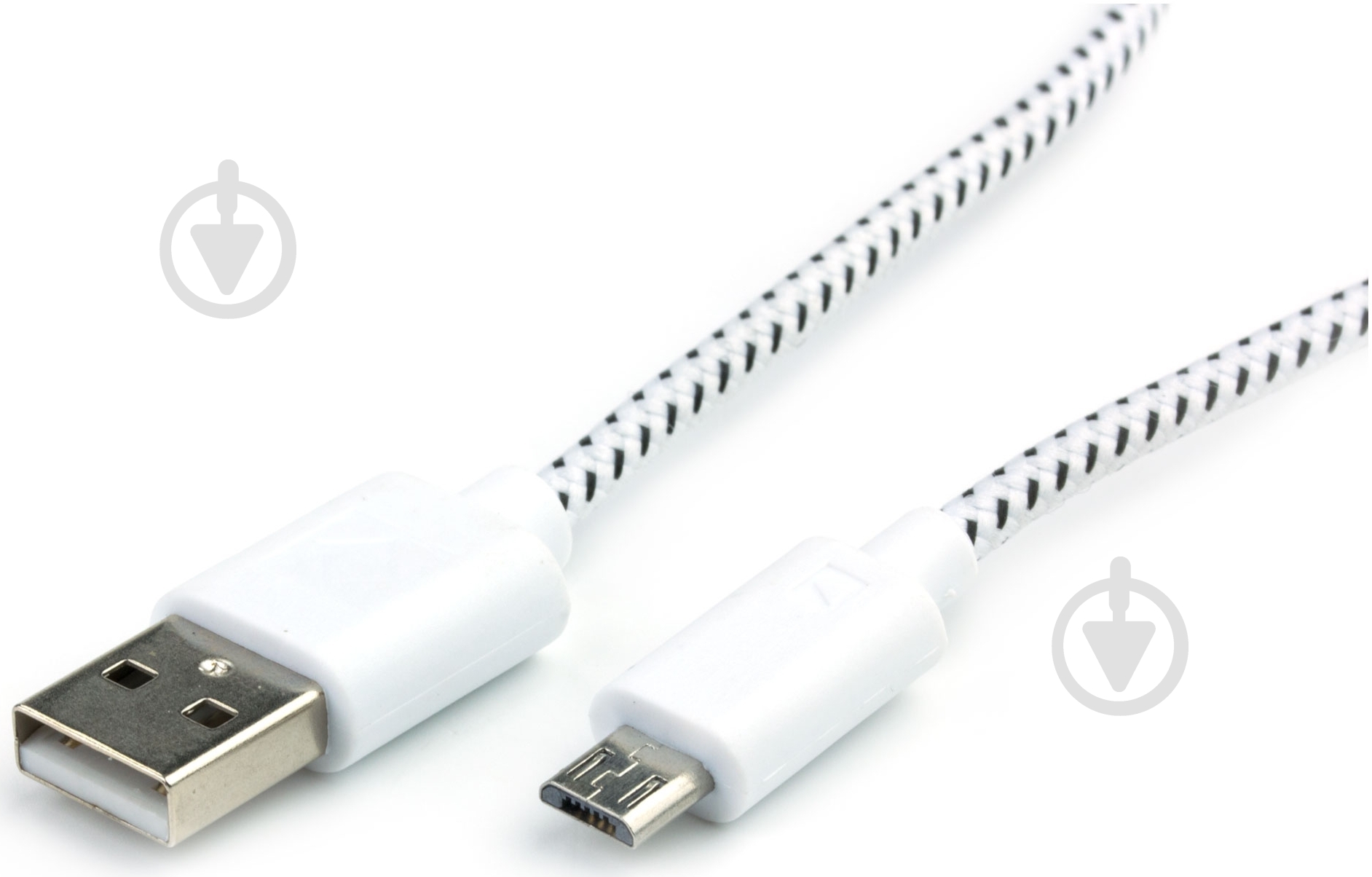 Кабель Luxe Cube 1 м белый (TEXTILE USB MICRO TO USB WHITE) - фото 2