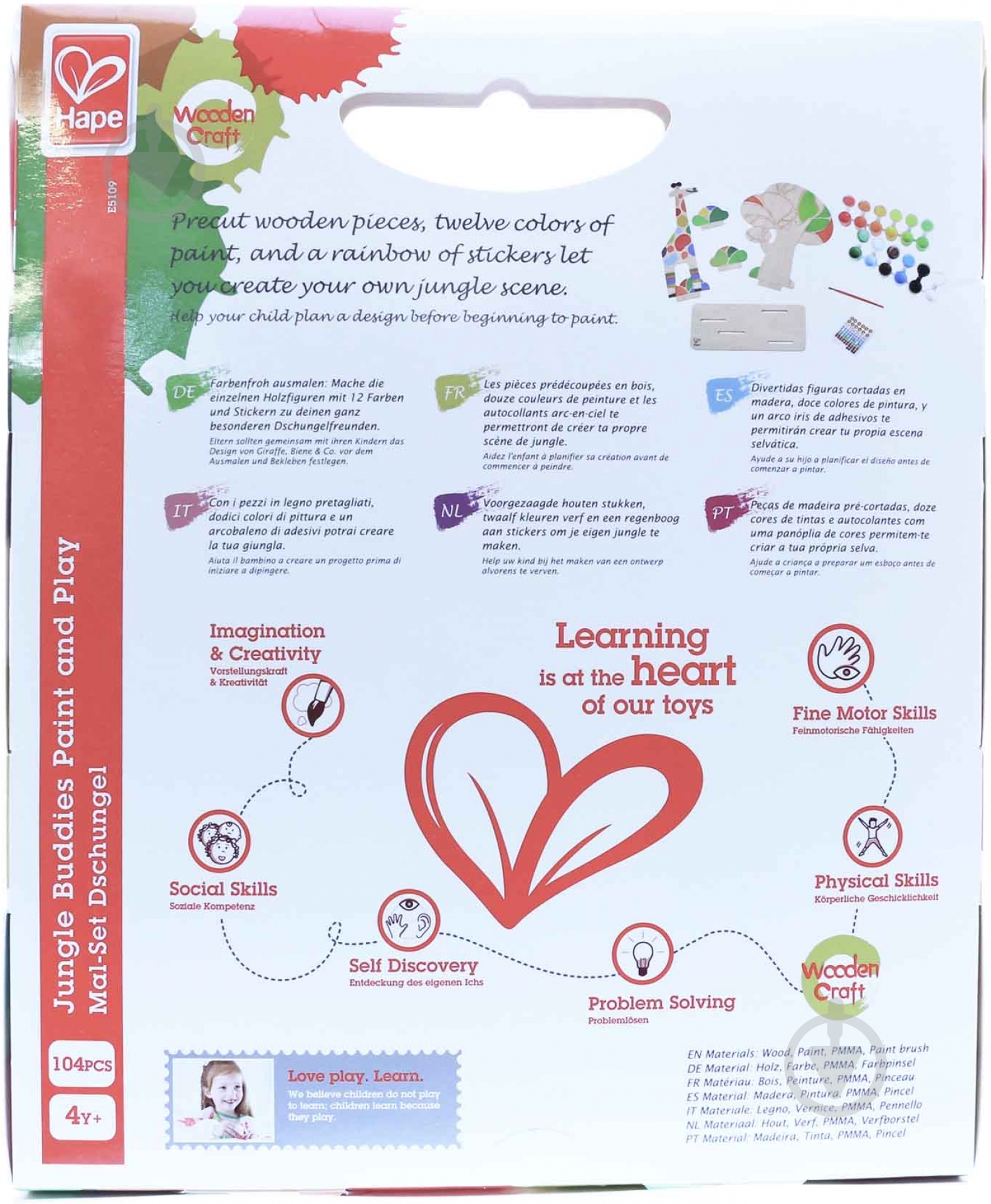 Набор для рисования Hape Джунгли Друзья E5109 - фото 2 Набор для рисования Hape Джунгли Друзья E5109 - фото 2