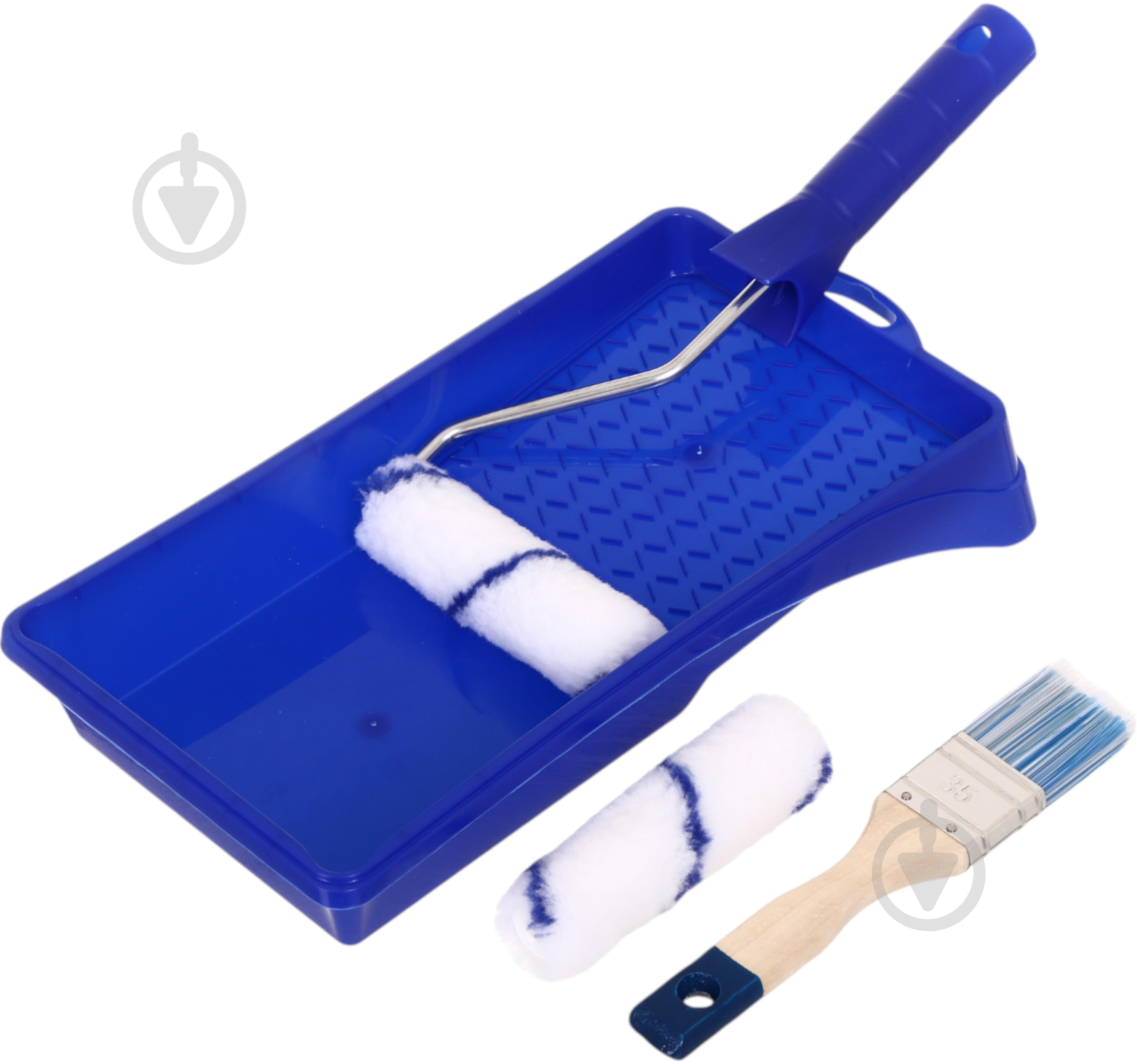 Ванночка для краски с валиком Tempo 100 мм с дополнительным валиком 100 мм и кисточкой 1,5" №72 - 0180-720000 - фото 4 Ванночка для краски с валиком Tempo 100 мм с дополнительным валиком 100 мм и кисточкой 1,5" №72 - 0180-720000 - фото 4