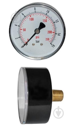 Манометр Gross горизонтальный 50 мм 16.0 Bar - фото 1