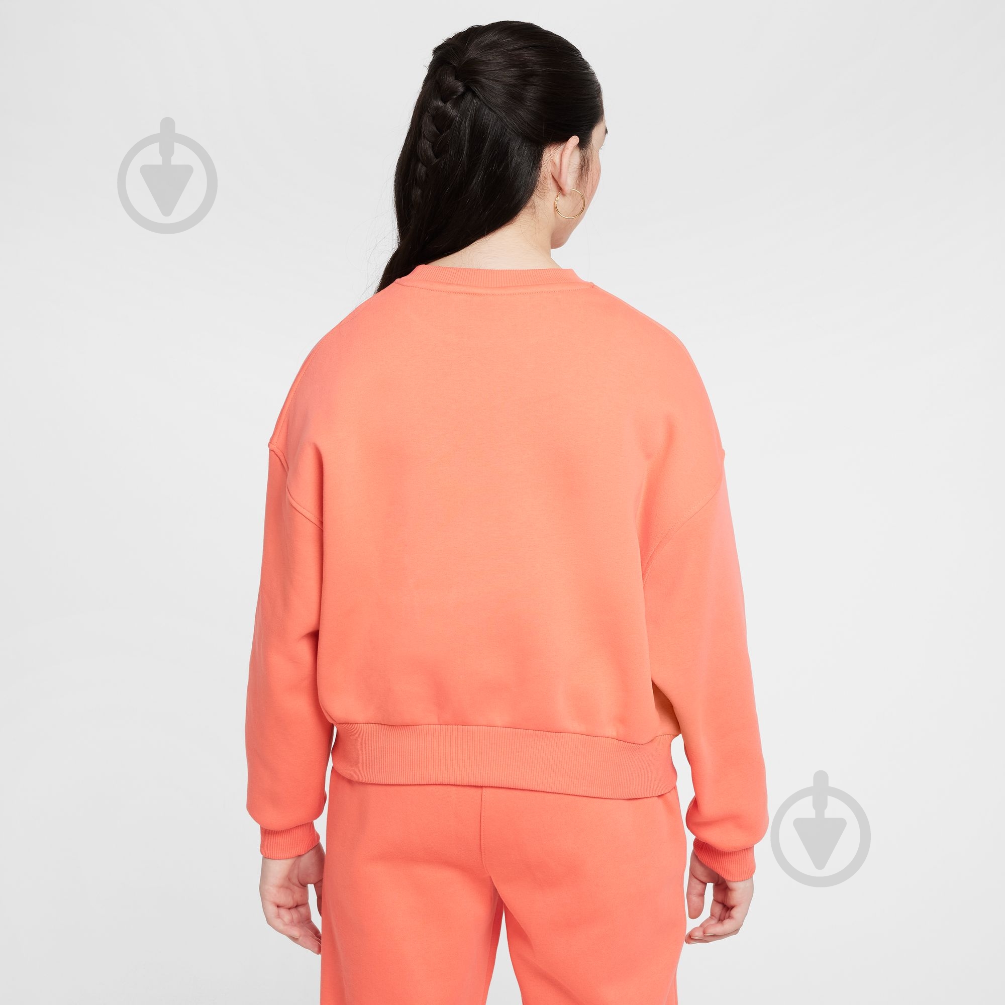 Світшот Nike G NSW CLUB FLC BXY CRW LBR FZ9244-814 р.XS рожевий - фото 2 Світшот Nike G NSW CLUB FLC BXY CRW LBR FZ9244-814 р.XS рожевий - фото 2