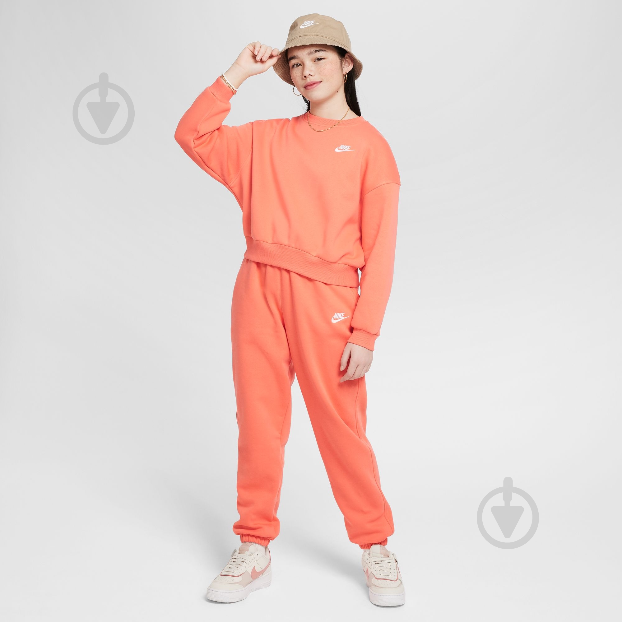 Світшот Nike G NSW CLUB FLC BXY CRW LBR FZ9244-814 р.XS рожевий - фото 5 Світшот Nike G NSW CLUB FLC BXY CRW LBR FZ9244-814 р.XS рожевий - фото 5